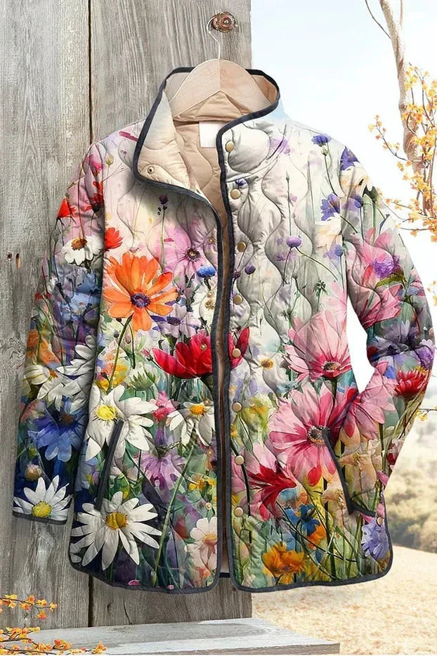 Gertie – Quilted Jacket with Summer Meadow