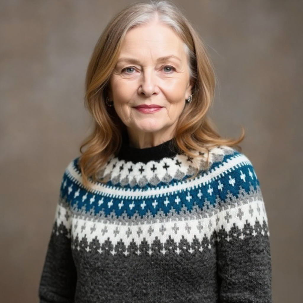 Maude – Long Sweater with Nordic Hem