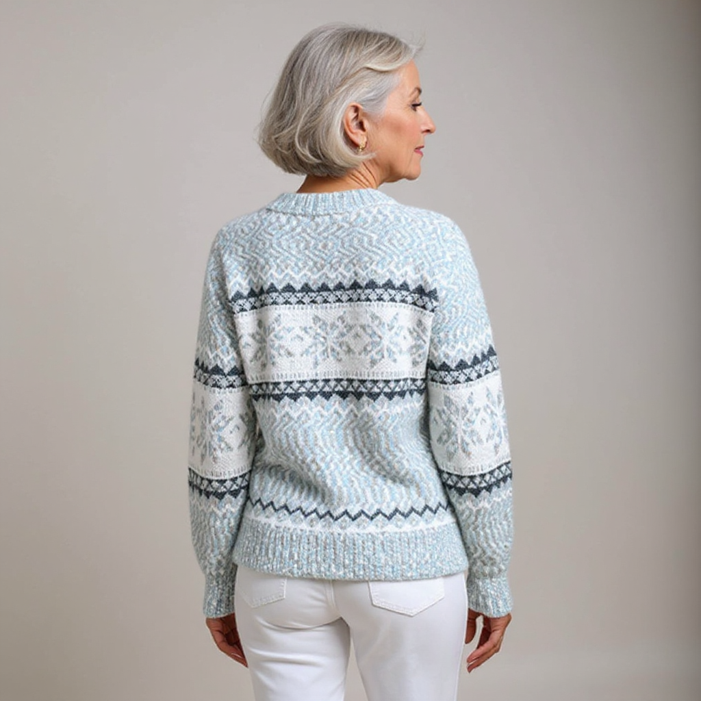 Eliza – Sweater with Snow Crystals