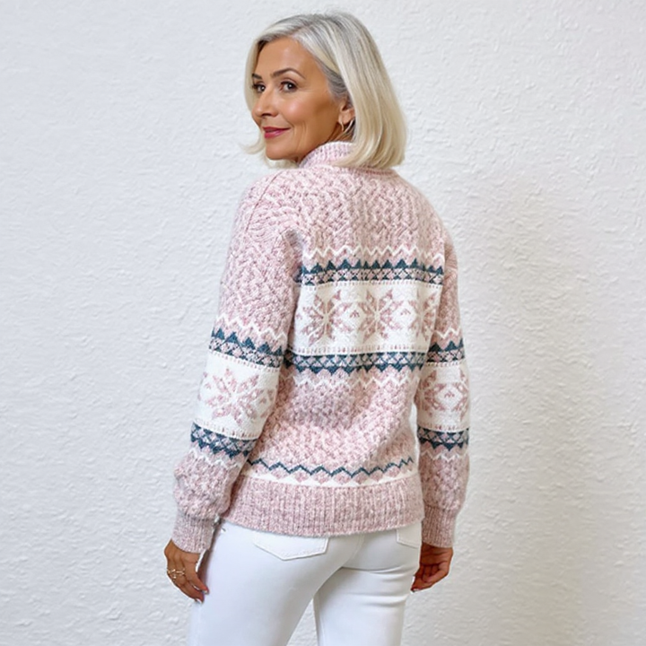 Eliza – Sweater with Snow Crystals