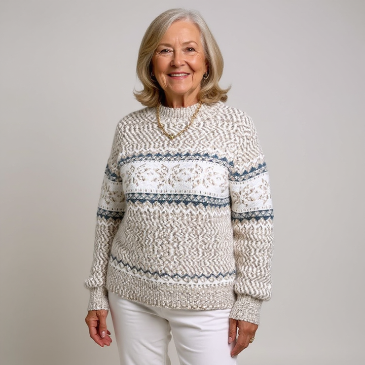 Eliza – Sweater with Snow Crystals