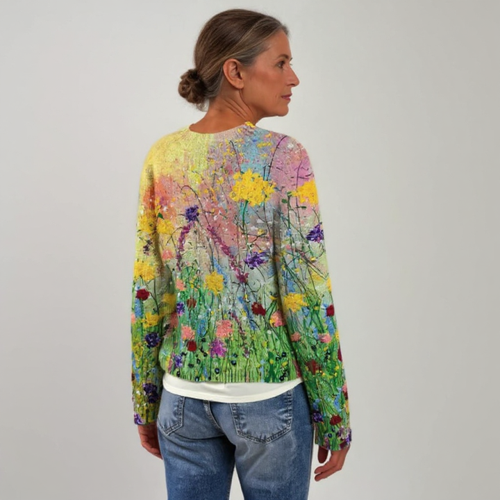 Moira – Sweater with Wildflower Meadow