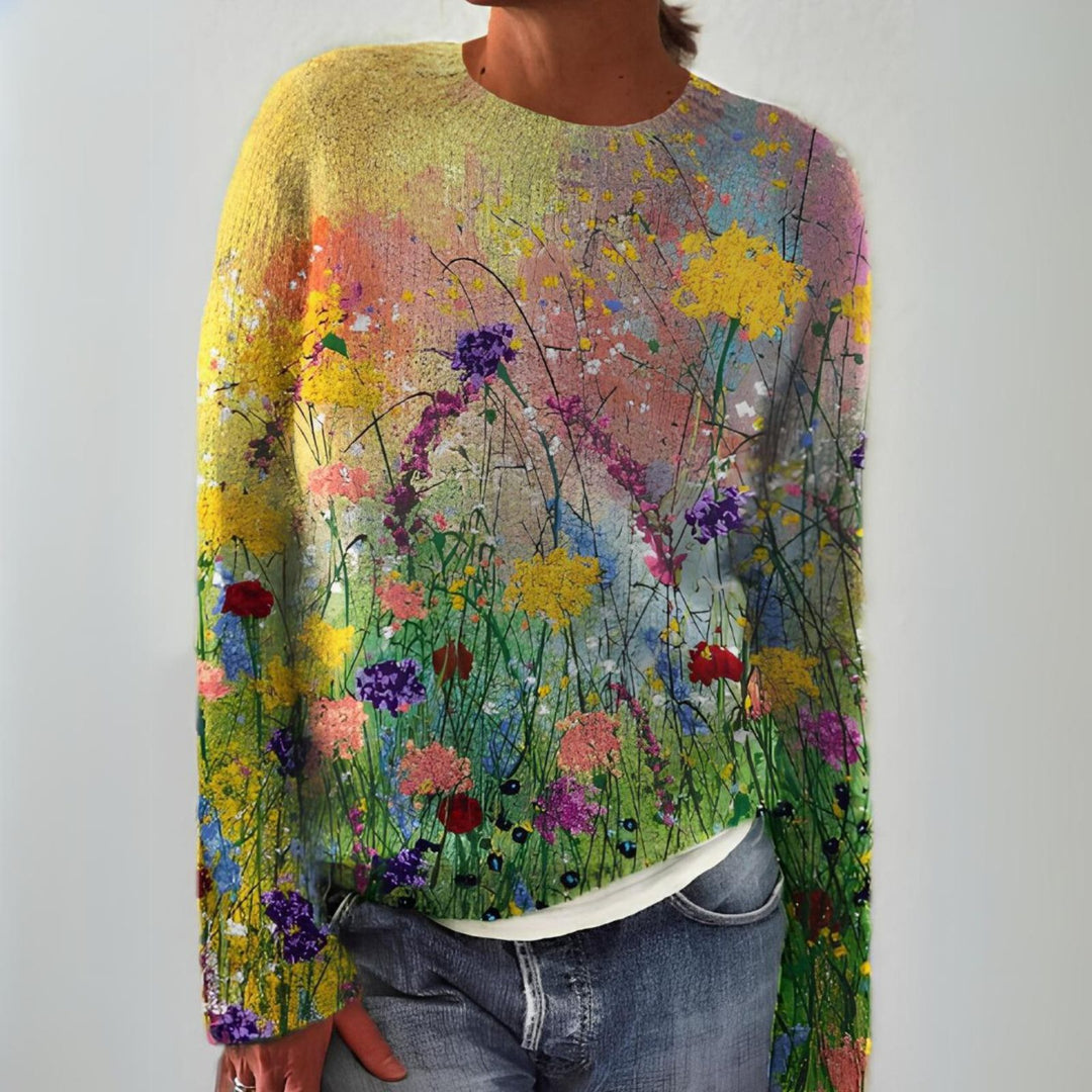Moira – Sweater with Wildflower Meadow