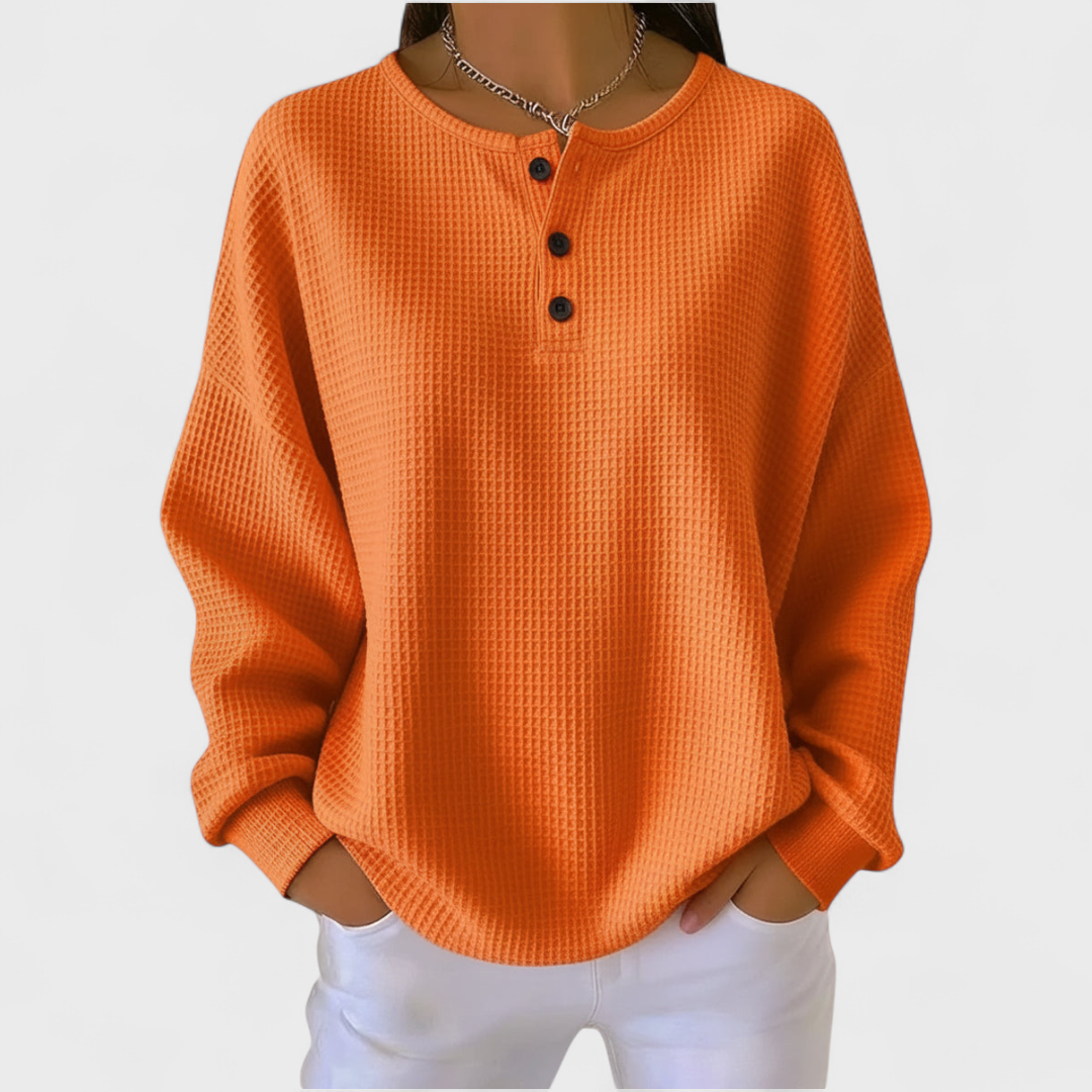 Annabel – Sweater in Warm Orange