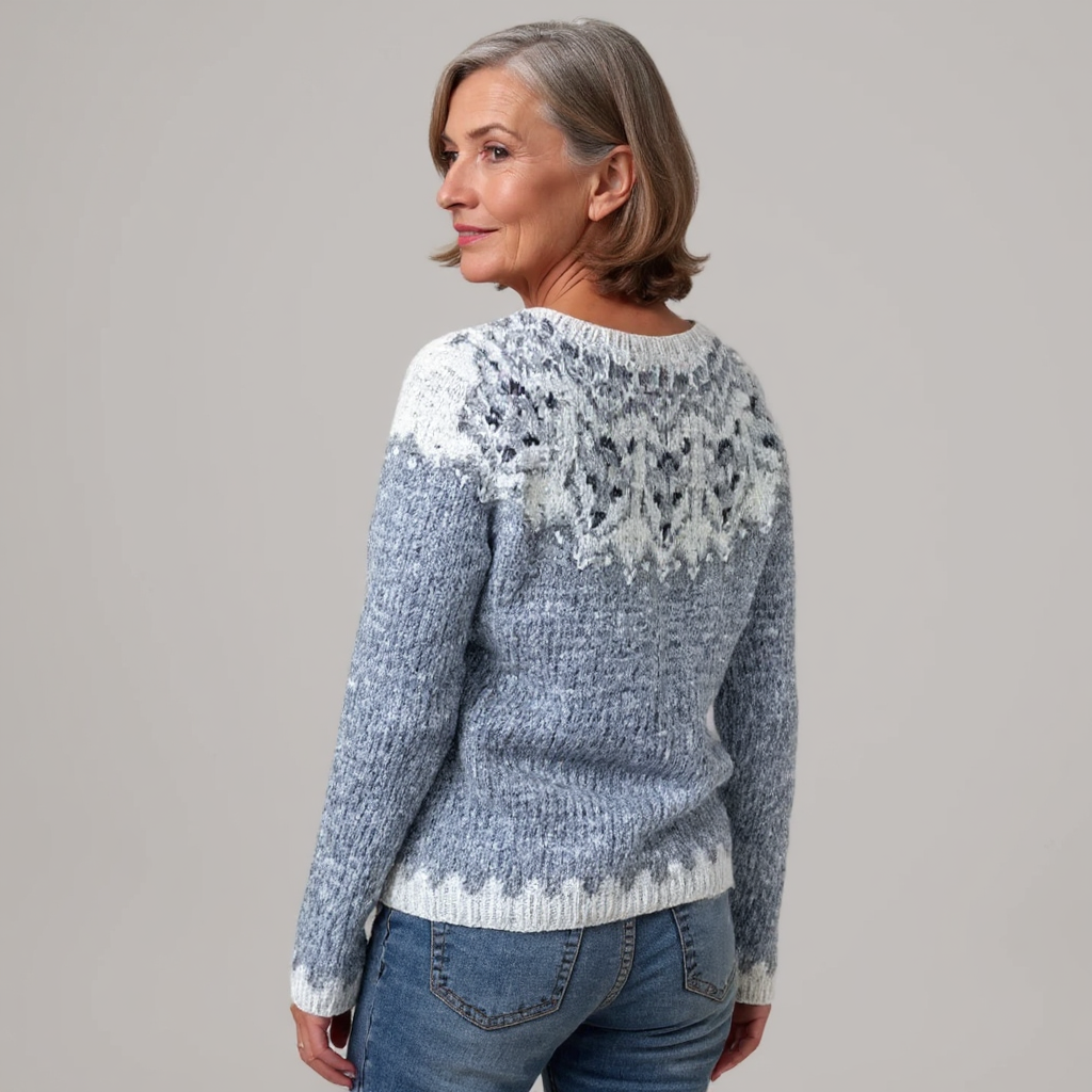 Etta – Sweater in Frost Pattern