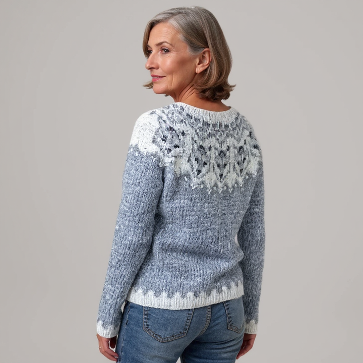 Etta – Sweater in Frost Pattern