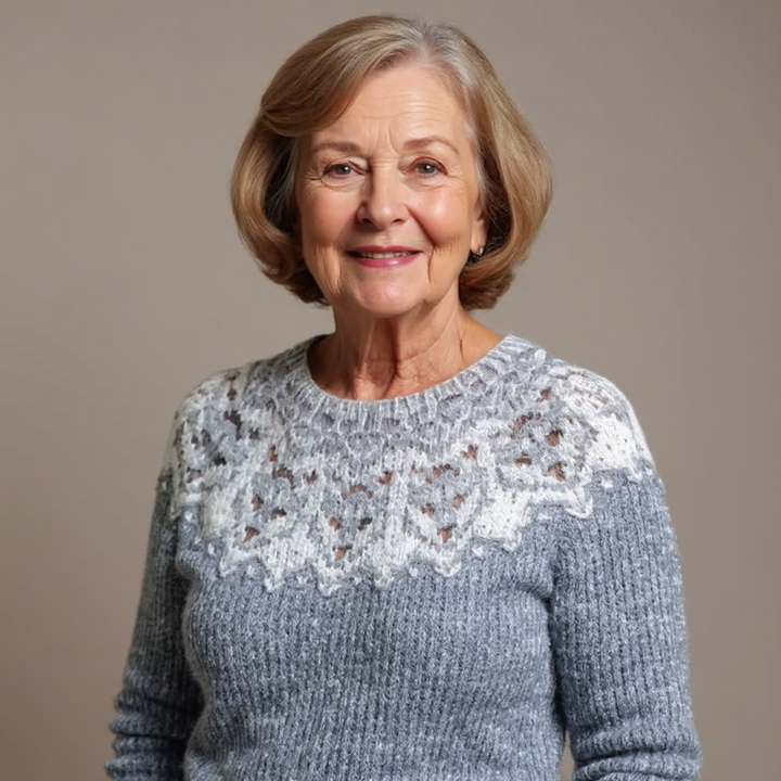 Etta – Sweater in Frost Pattern