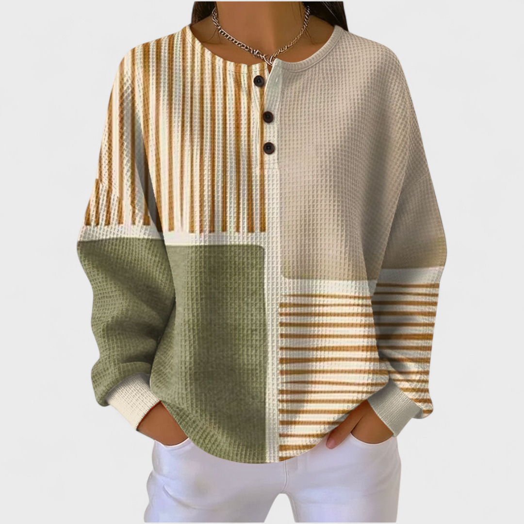 Adeline – Sweater in Colour Block Stripes
