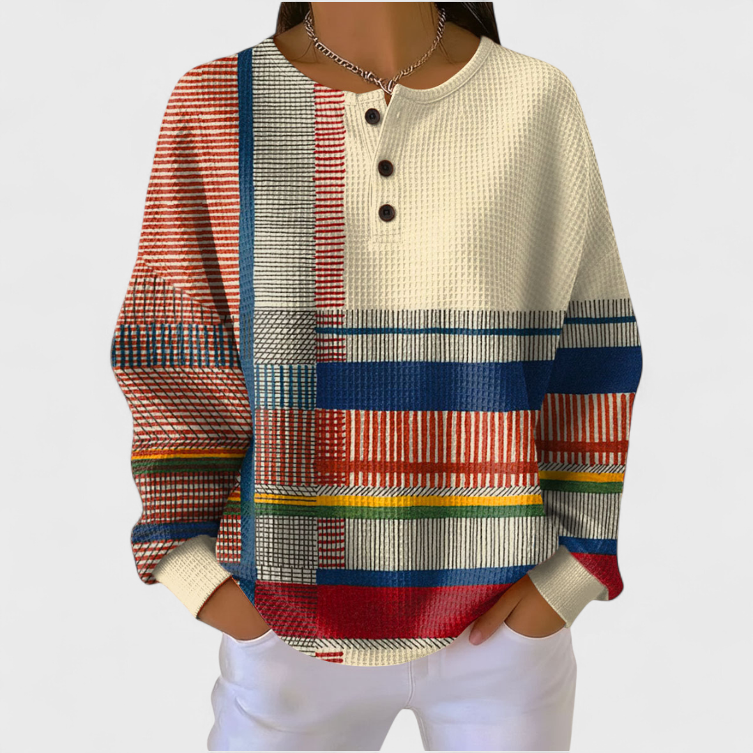 Beryl – Sweater in Sketched Lines